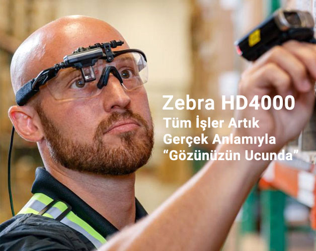 Zebra HD4000 Giyilebilir Ekran - Gözlük